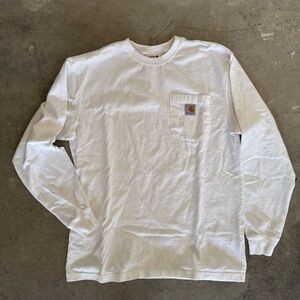 Carhartt Men's Classic White Long Sleeve Tee